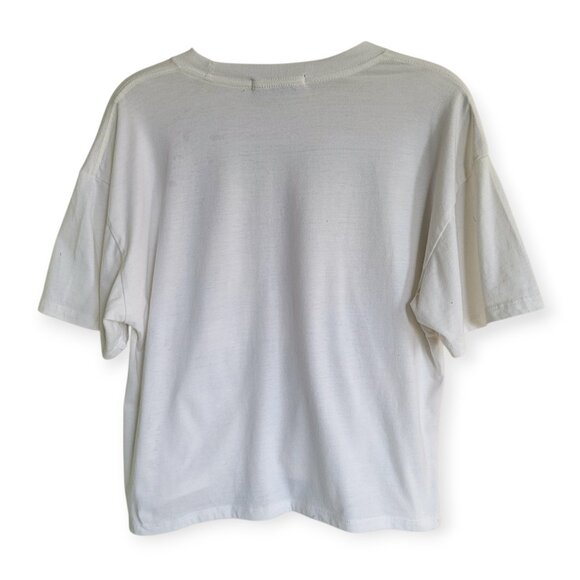 Blondie White Studded Graphic Band Tee, Size S - Picture 2 of 8